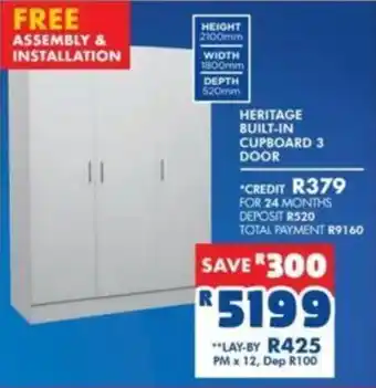 Russells Heritage Built-in Cupboard 2 Door offer