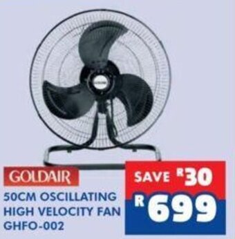 Russells Goldair 50cm Oscillating High Velocity Fan GHFO-002 offer