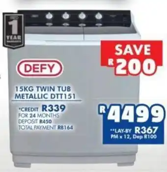 Russells Defy Twin Rub Metallic DTT151 15kg offer