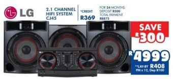 Russells LG 2,1 Channel Hifi System CJ45 offer