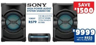 Russells Sony High Power Audio System SHAKEX10D offer