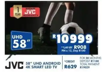 Russells JVC 58" UHD Android 4K Smart LED TV offer