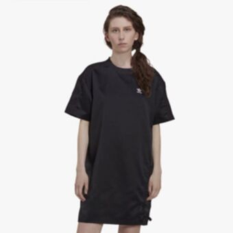 Sportscene Adidas originals women's black t-shirt dress offer