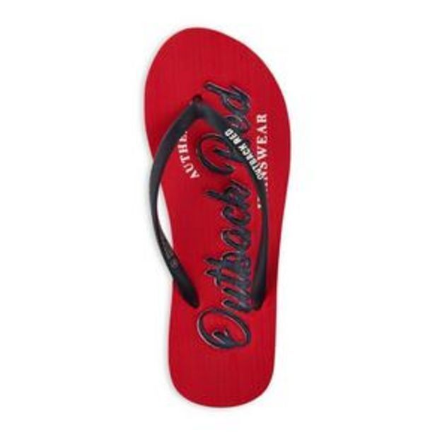 Red branded flip flop offer at Truworths