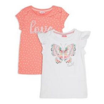 Naartjie Kids 2-pack kid girl tees offer