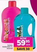 Game Satiskin bubble bath assorted-2ltr each offer