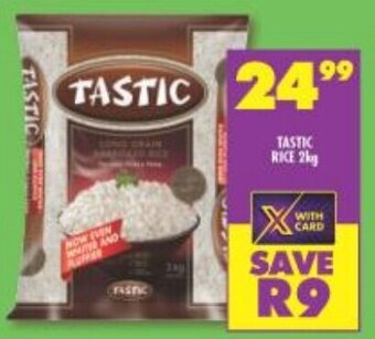 Shoprite Tastic Rice 2kg offer