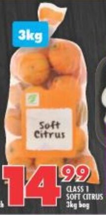 Shoprite Class 1 Soft Citrus 3kg bag offer