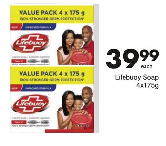 Save Lifebuoy Soap 4 x 175g offer