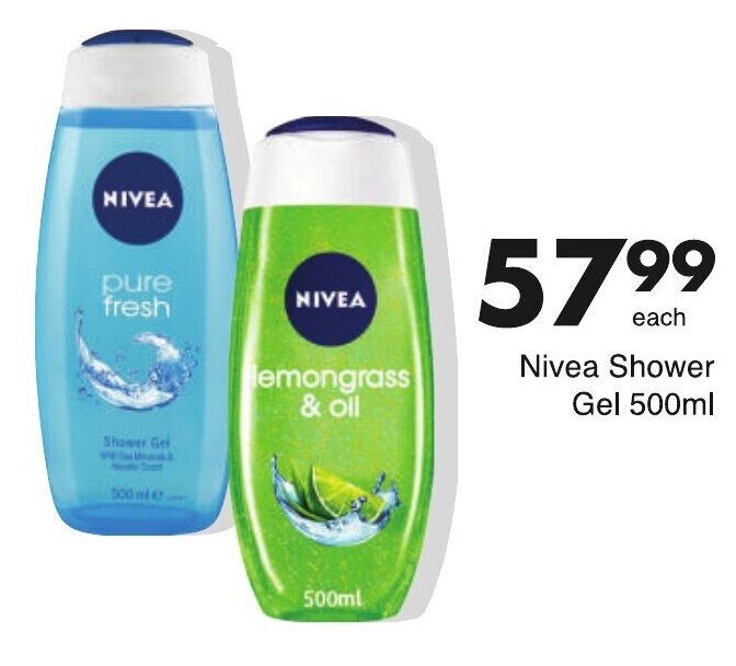 Nivea Shower Gel 500ml offer at Save