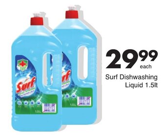 Save Surf Dishwashing Liquid 1.5lt offer