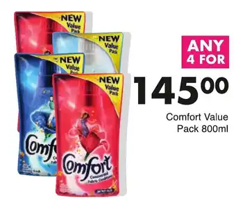 Save Comfort Value Pack 4 x 800ml offer