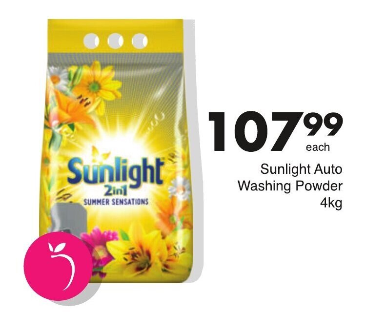 Sunlight 2in1 Washing Powder 4kg offer at Save