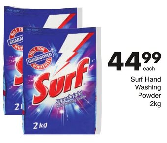 Save Surf Hand Washing Powder 2kg offer