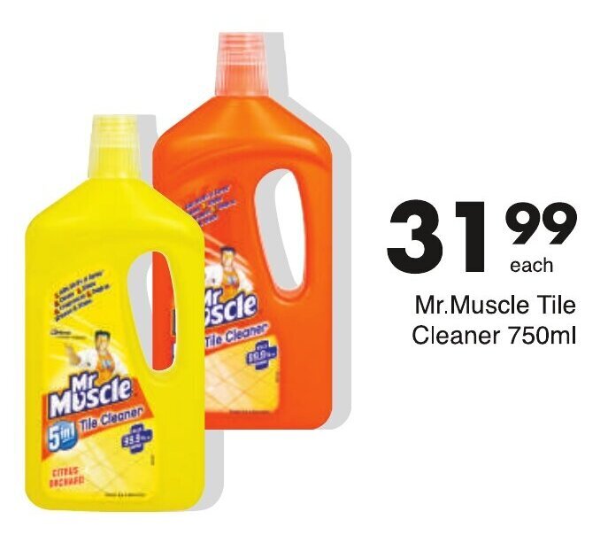 Mr. Muscle Tile Cleaner 750ml offer at Save