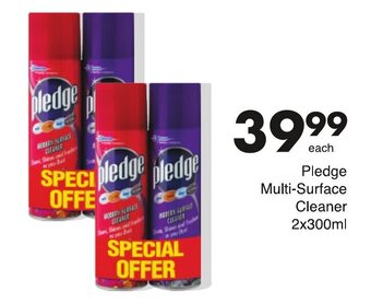 Save Pledge Multi-Surface Cleaner 2 x 300ml offer