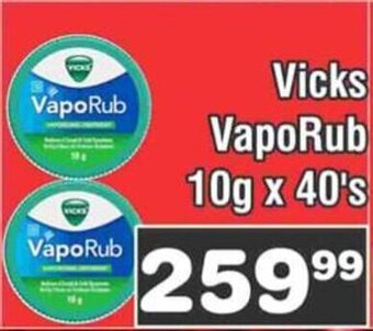 Vicks VapoRub 10g x 40's