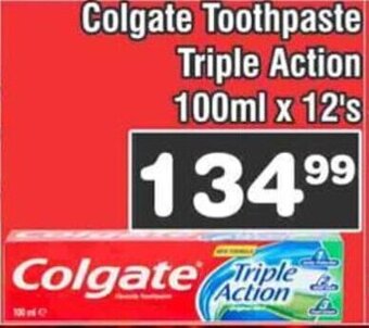 Colgate Toothpaste Triple Action 100ml x 12's