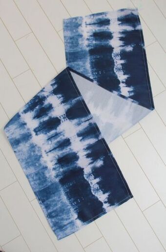 Sheet Street Shibiori table runner offer