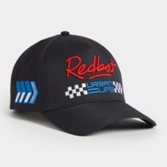 Sportscene Redbat motorsport a-frame black cap offer