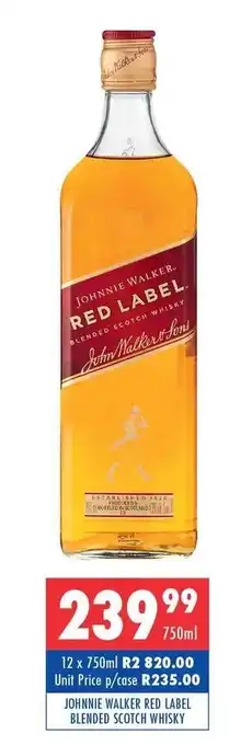 Ultra Liquors Johnnie Walker Red Label Blended Scotch Whisky 750ml offer