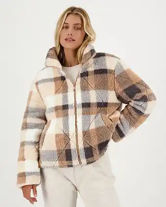 Cape Union Mart Old khaki women's melany sherpa bomber jacket offer