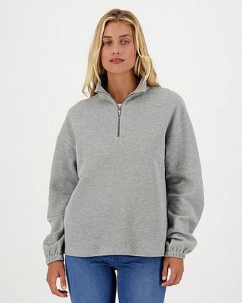 Cape Union Mart Old khaki women’s luna waffle ¼ zip sweater offer