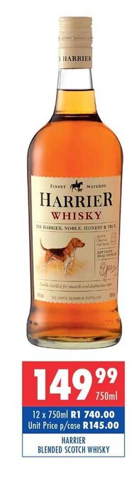 Ultra Liquors Harrier Blended Scotch Whisky 750ml offer