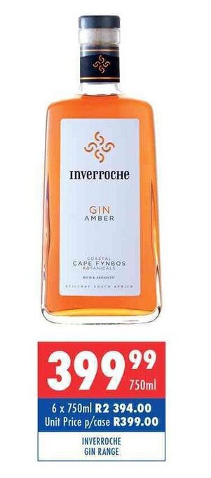Ultra Liquors Inverroche Gin Range 750ml offer