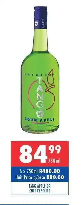 Ultra Liquors Tang Apple or Cherry Sours 750ml offer