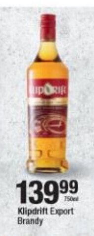 Klipdrift Export Brandy 750ml
