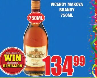 Boxer Liquors Viceroy Makoya Brandy 750ml offer