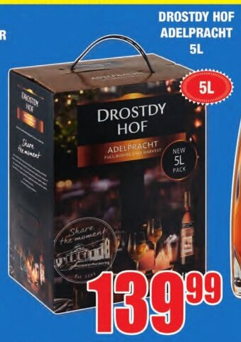 Boxer Liquors Drostdy Hof Adelpracht 5L offer