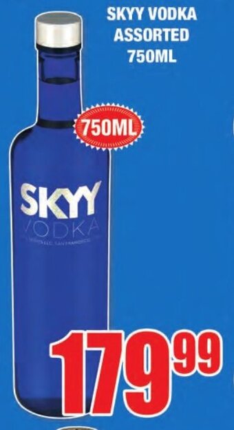Boxer Liquors Skyy Vodka Assorted 750ml offer