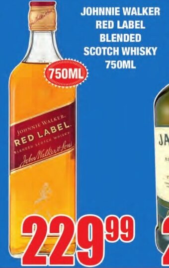 Boxer Liquors Johnnie Walker Red Label Blended Scotch Whisky 750ml offer