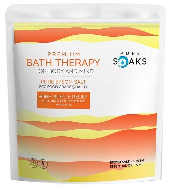 Pure soak bath therapy salts sore muscle re... offer at Faithful to