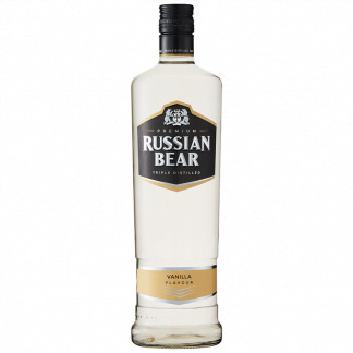 Prestons Russian bear premium triple distilled vanilla flavour (1x750ml) offer