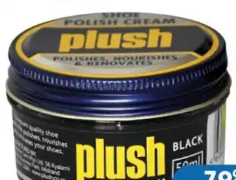 Plush Crm Polish Blk 46039