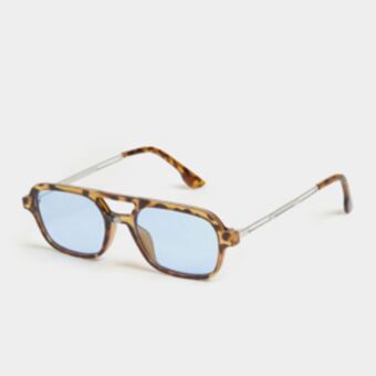 Markham Mkm blue retro lens aviator sunglasses offer