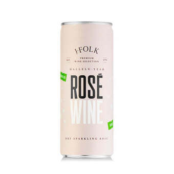 J.folk sparkling rose wine can 250ml
