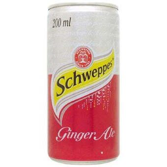 Norman Goodfellows Schweppes ginger ale can 200ml offer
