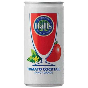 Norman Goodfellows Halls tomato juice 200ml offer