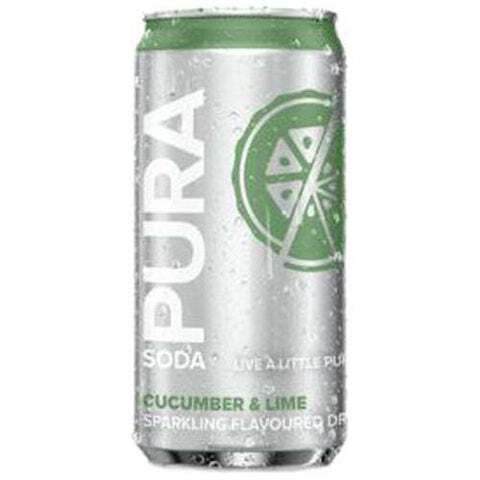 Pura soda cucumber & lime 200ml offer at Norman Goodfellows