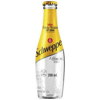 Schweppes tonic 200ml glass