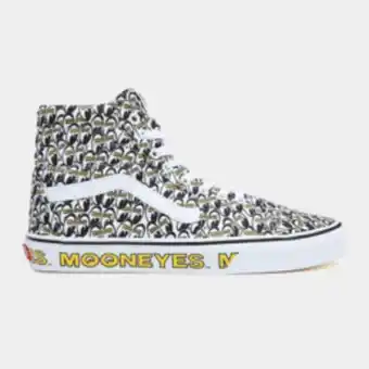 Sportscene Vans men's sk8-hi mooneyes white/yellow sneaker offer