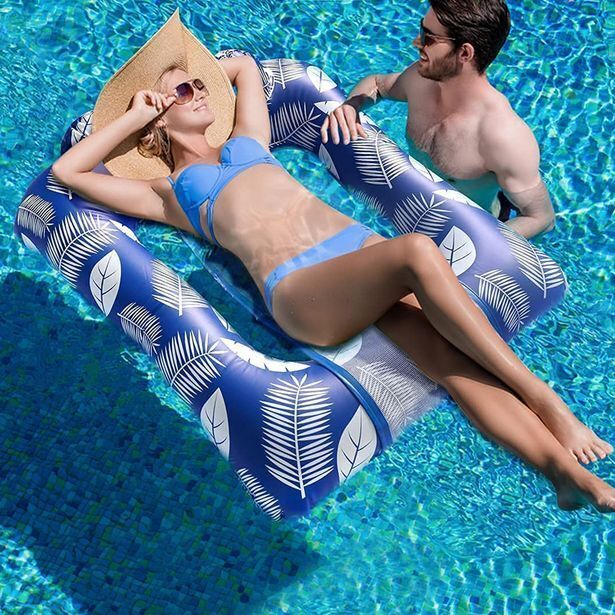 Floating Island Summer Inflatable Pool Float Chair Swimming Pool