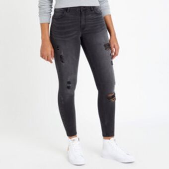Redbat women's charcoal regular rise skinny jeans