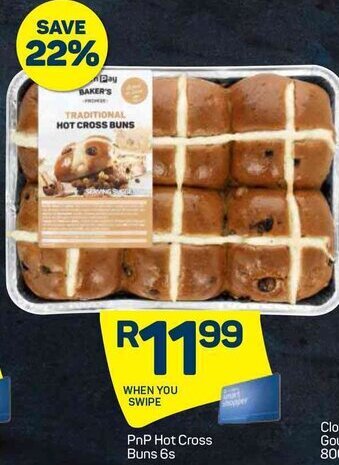 Pick n Pay PnP Hot Cross Buns 6s offer