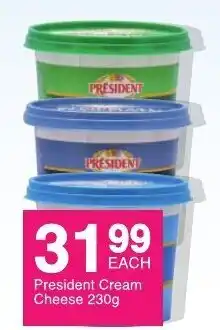 Save President Cream Cheese 230g offer