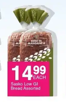 Save Sasko Low Gl Bread Assorted offer
